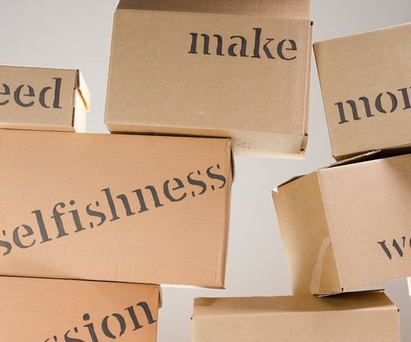 Abstract composition representing balanced energy and body focus