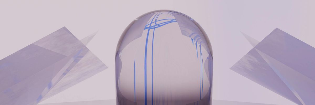 Minimalist abstract digital landscape for target audience section